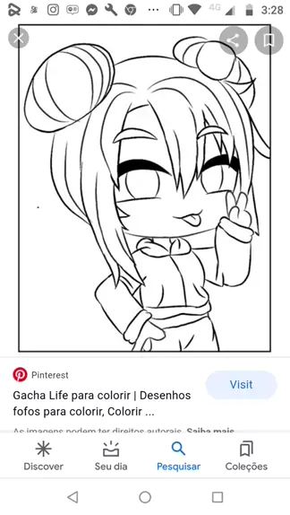 Natal Gacha Life para colorir