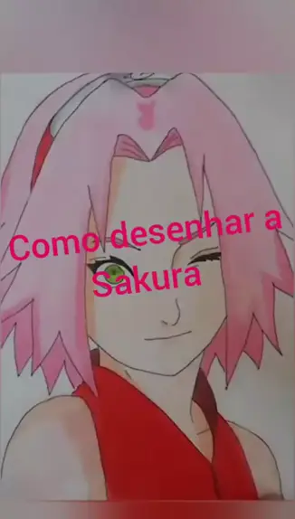 Desenhando a sakura haruno do anime de naruto #desenhando