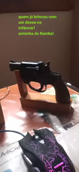 brinquedo do rambo revólver de espoleta