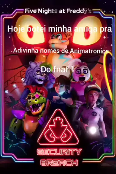 nomes de fnaf animatronics