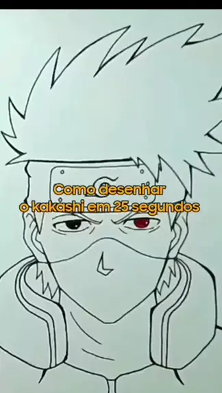 Como Desenhar o Kakashi Modo Fácil