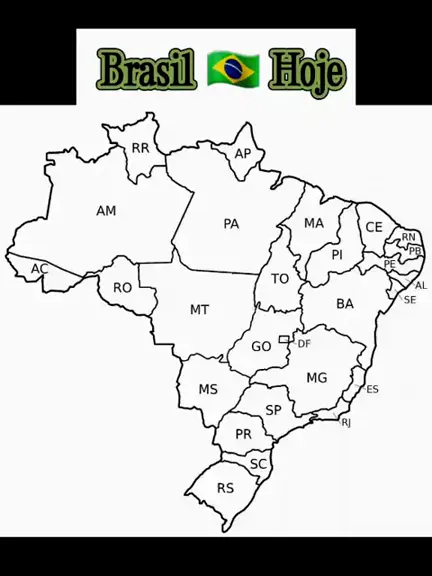 Mapa do brasil com divisas