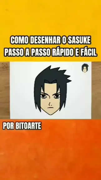 HOW TO DRAW SASUKE UCHIHA FROM NARUTO /// COMO DESENHAR O SASUKE UCHIHA DE  NARUTO 