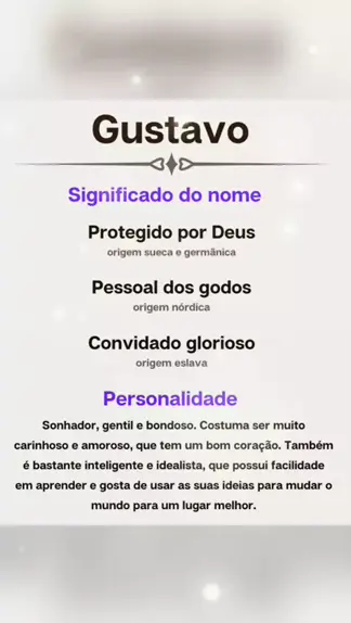 significado de nome gustavo