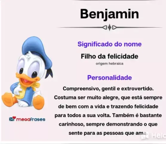 ✓ Origem do nome de Benjamin 🔥ACESSE o Link na BIO