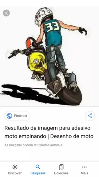 moto desenho empinando