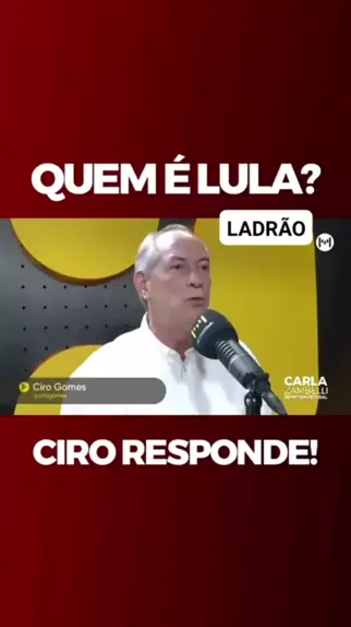 Andr Ayres jgppu887 . udio original criado por Andr Ayres. Ciro Gomes chama Lula de Ladr o e chefe de Quadrilha