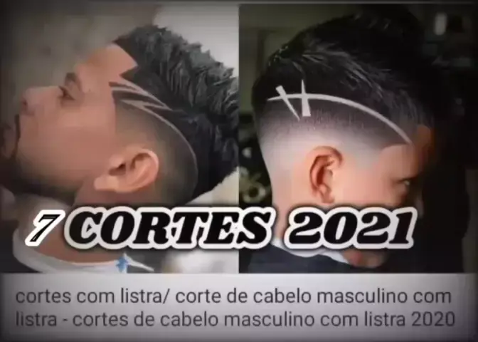 Corte de cabelo com sales listra