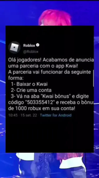 codigo do parceria com kwai roblox｜Pesquisa do TikTok