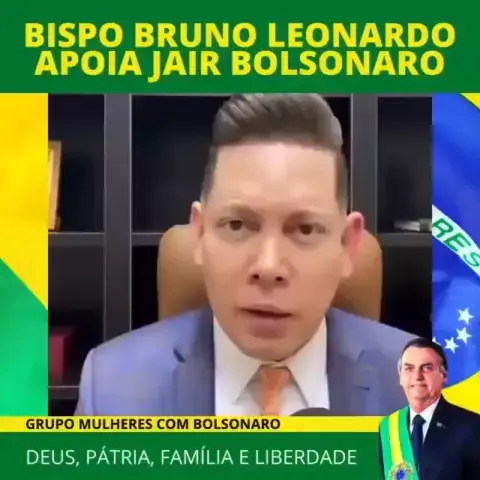 Fenômeno na internet, bispo Bruno Leonardo declara apoio a Bolsonaro