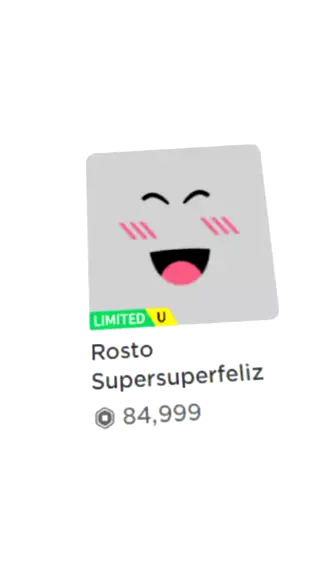 Limited face - Roblox