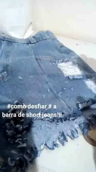 Como desfiar barra de hot sale shorts