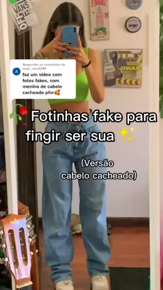 fotos fake de menina cacheada｜TikTok Search