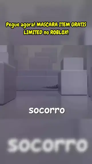 Máscara grátis no Roblox