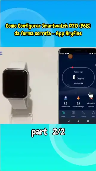Como CONECTAR e CONFIGURAR Smartwatch Y68/D20 