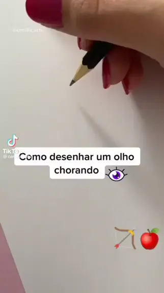 COMO DESENHAR OLHO REALISTA CHORANDO 