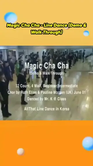 Kay Jeong KayJeong . udio original criado por Kay Jeong. Magic Cha Cha Line Dance Demo Walk Through