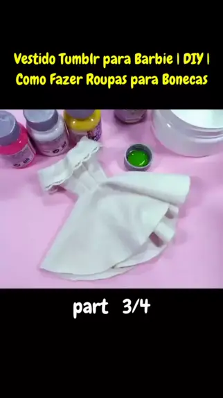 Como fazer 2 Blusas - Tutorial Super Fácil! DIY de Roupas para Barbie,  Monster High e outras Bonecas