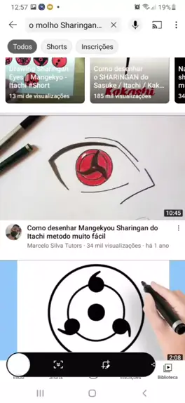 COMO DESENHAR O OLHO SHARINGAN 