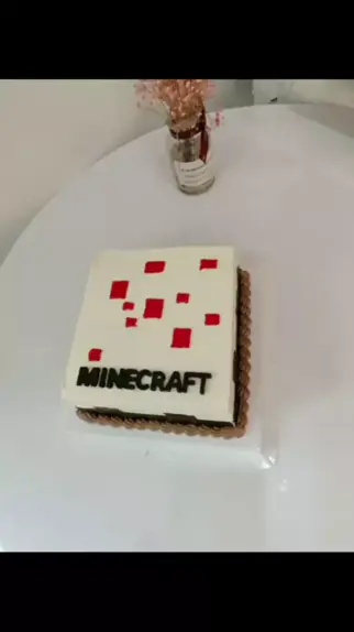 bolo de minecraft quadrado