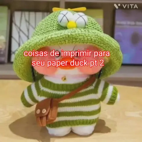 paper duck de pelúcia para imprimir