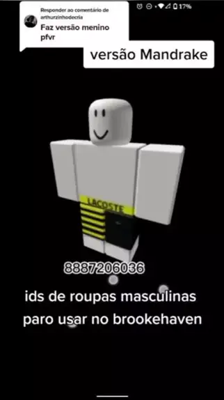 skin mandrake id roblox menino brookhaven lacoste｜Pesquisa do TikTok