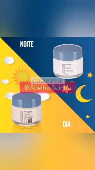 Creme Clareador de Noite Abelha Rainha Clear Pele de 30g