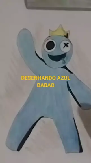 azul babão para imprimir e colorir