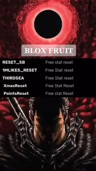 blox fruit codes stat reset