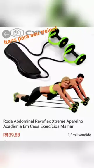 Essencial Utilidades Rodinha Abdominal Revoflex Exercise Slider Whell  Ginastica
