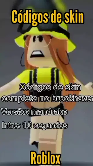 SKIN MANDRAKE em Brookhaven, Roblox