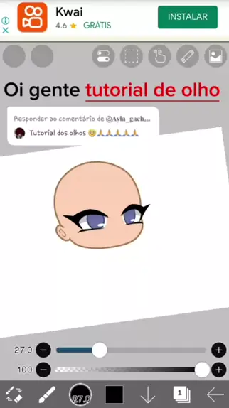 tutorial olho gacha