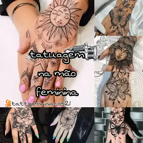 Tatuagem Feminina na Mão