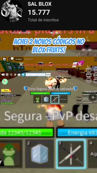 Liberei Todos os Códigos Secretos de Double Exp Do Blox Fruits