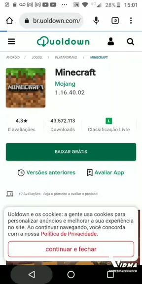 Baixar Minecraft 1.16.40.02 para Android Grátis - Uoldown