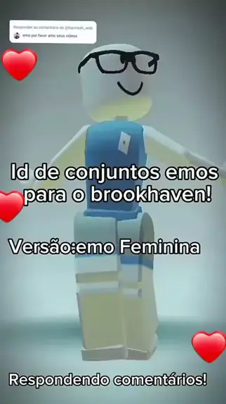 id de roupas no brookhaven (versão emo) #roblox #brookhaven 