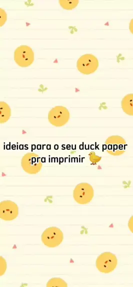 paper duck acessorios para imprimir