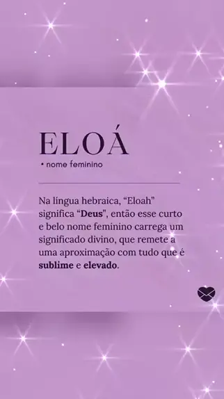 👪 → Qual o significado do nome Ana Eloá?