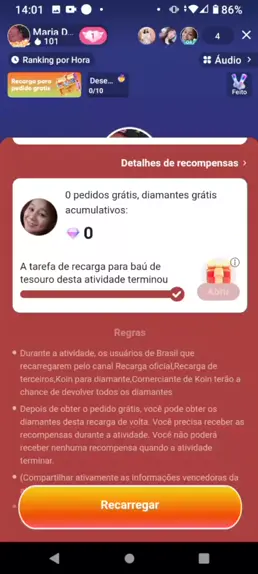 recarga diamante kwai gratis