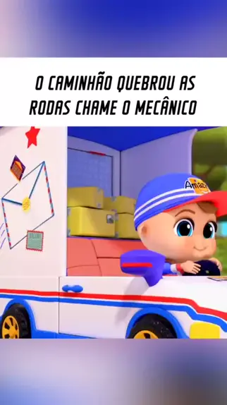 Léo o caminhão curioso. Uma roda gigante. Animação infantil. 