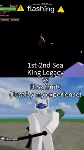 King Legacy vs Blox fruits!