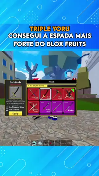 FINALMENTE CONSEGUI A DARK BLADE NO BLOX FRUITS!! 