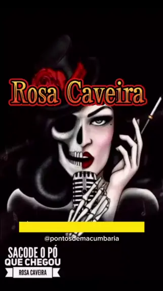 sacode o pó que chegou rosa caveira 💀🌹 #rosacaveira