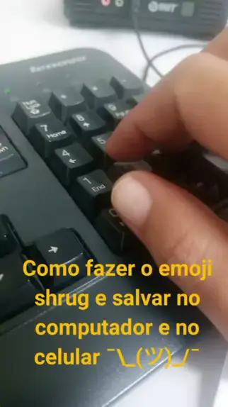 Como fazer o emoji shrug e salvar no computador e no celular ¯\_(ツ)_/¯