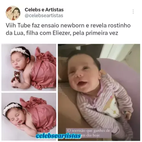 Quase Um M S Ap S Dar Luz Viih Tube Mostrou O Rosto Da Filha Lua