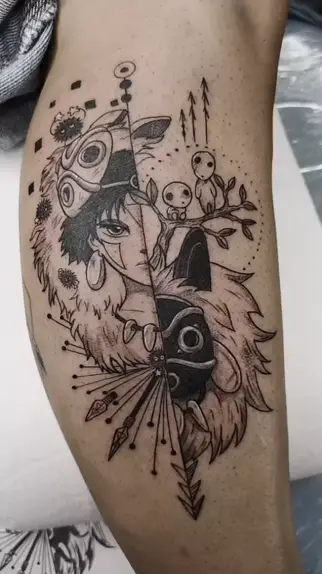 Princess mononoke tattoo