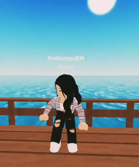 menina bacon dançando no roblox