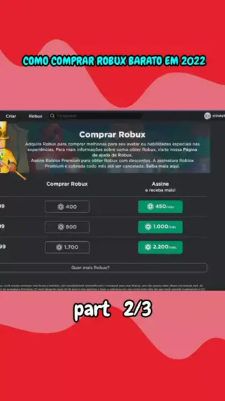 COMO COMPRAR ROBUX MAIS BARATO EM 2022 ( 100% CONFIÁVEL ) 