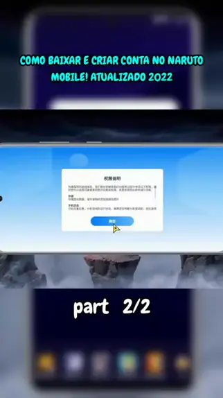 COMO BAIXAR E CRIAR CONTA NO NARUTO MOBILE SEM WECHAT! ATUALIZADO