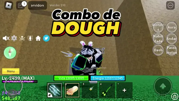 MELHOR COMBO DE DOUGH AWK PRA MOBILE / BLOX FRUITS! 